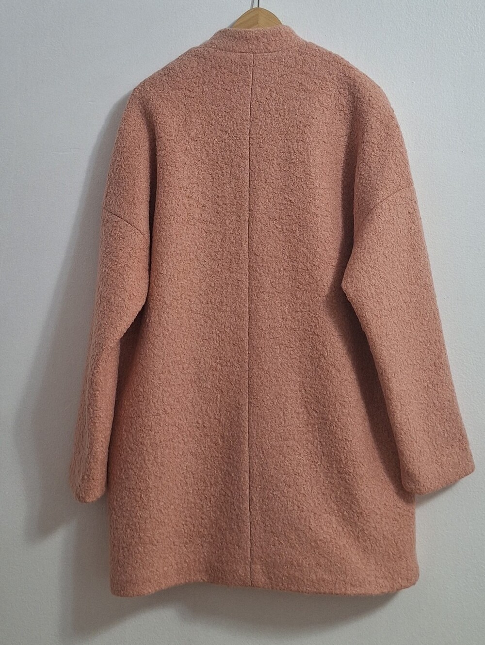 NWT H&M Dusty Pink Teddy Bouclé Jacket - Picture 2 of 8